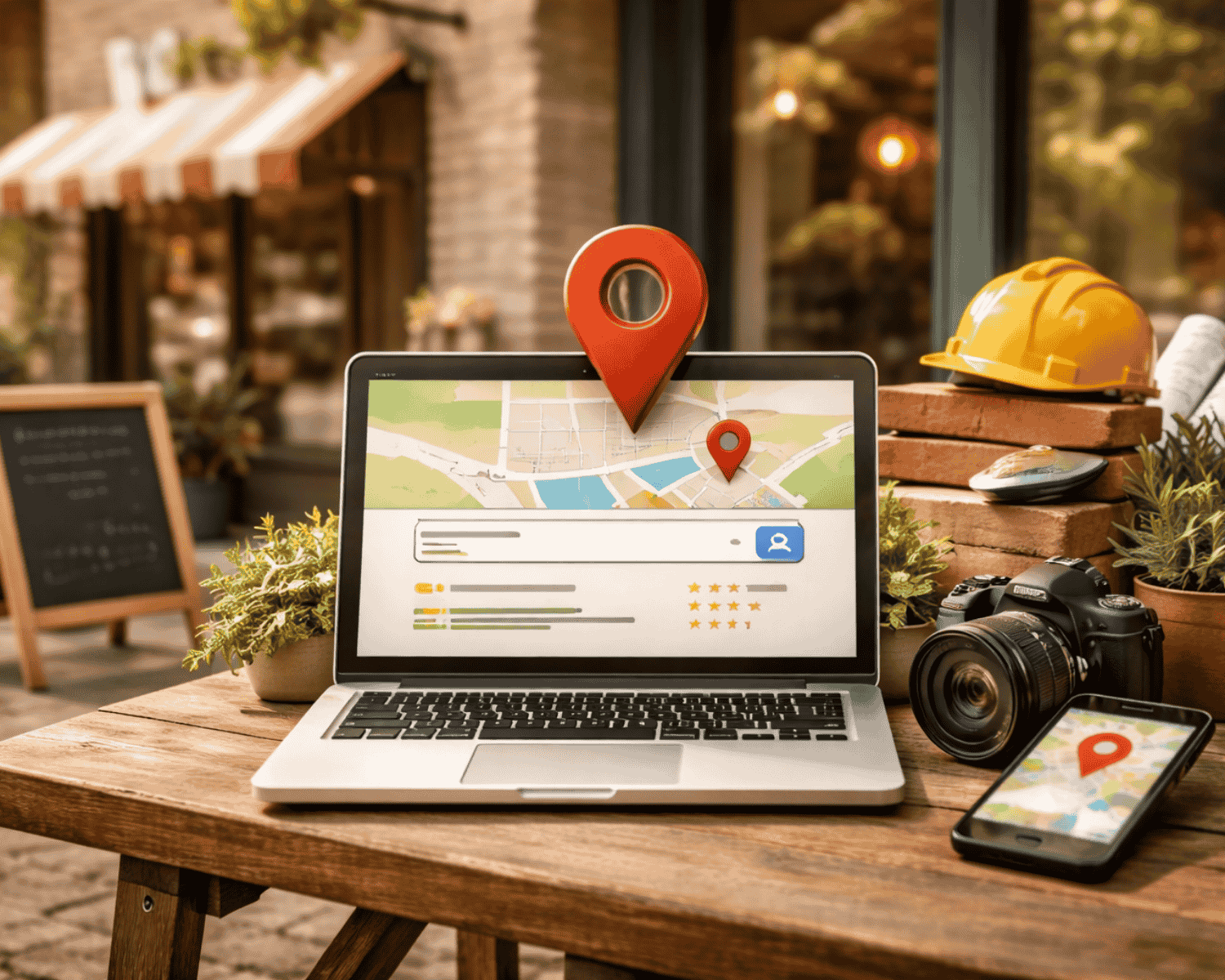 Optimisation SEO local avec carte, avis et positionnement Google pour attirer des clients proches